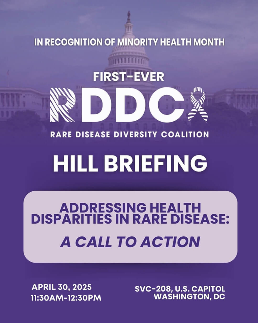 Rare Disease Diversity Coalition (RDDC) Hill Briefing: